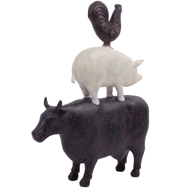 stacked farm animals figurine